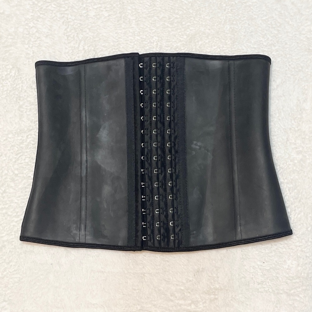 YIANNA Women Classic Latex Waist Trainer Corset 3 Row Hooks‎ Medium